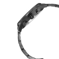 Titan Workwear Multifunction Black Round Dial Black Metal Strap Watch For Men