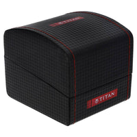 Titan Workwear Multifunction Black Round Dial Black Metal Strap Watch For Men