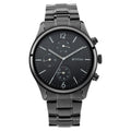 Titan Workwear Multifunction Black Dial Black Metal Strap Watch For Men