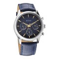 Titan Blue Dial Leather Strap Analog with Day and Date Watch for Men