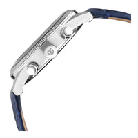 Titan Blue Dial Leather Strap Analog with Day and Date Watch for Men