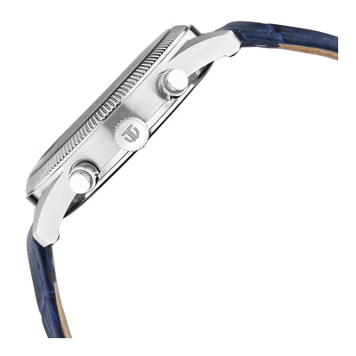Titan Blue Dial Leather Strap Analog with Day and Date Watch for Men