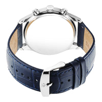 Titan Blue Dial Leather Strap Analog with Day and Date Watch for Men