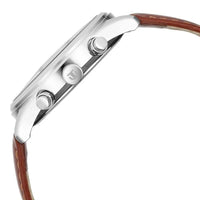 Titan Grey Dial Brown Leather Strap Analog with Day and Date Watch for Men