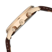Titan Classique Cream Dial Brown Leather Strap Multifunction Watch for Men