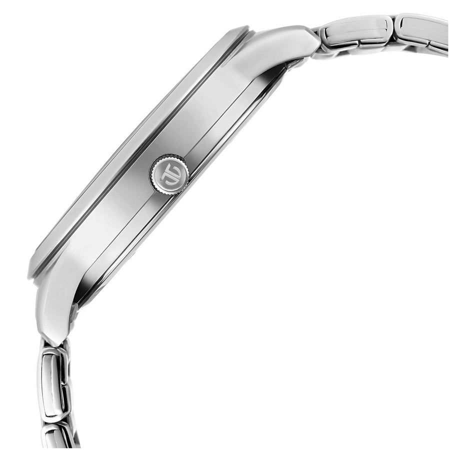 Titan Quartz Analog with Date Black Dial Metal Strap Watch for Men