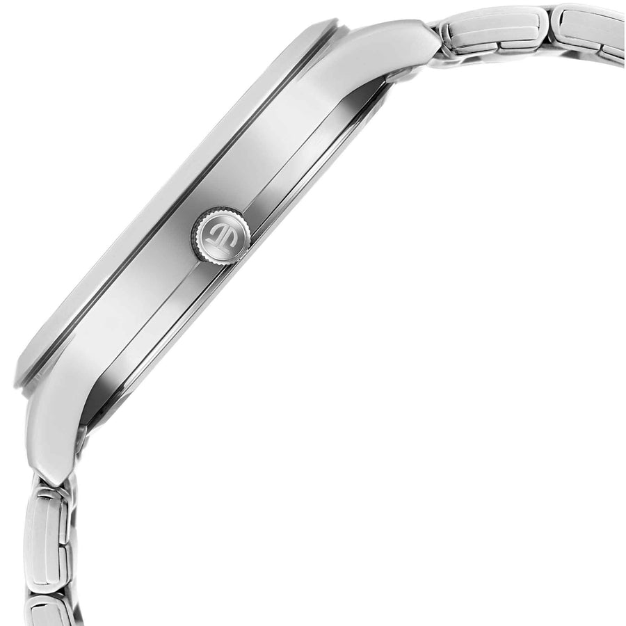 Titan White Dial Silver Metal Strap Analog with Date Watch for Men