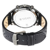 Titan Quartz Analog Green Dial Leather Strap Watch for Men