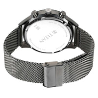Titan Quartz Analog Anthracite Dial Stainless Steel Strap Watch for Men