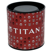 Titan Blue Dial Black Leather Strap Analog with Date Watch for Men