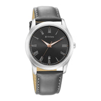 Titan Urban Grey Dial Analog Leather Strap Watch for Men