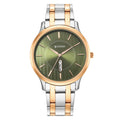 Titan Green Dial Two Toned Stainless Steel Strap Analog Watch for Men