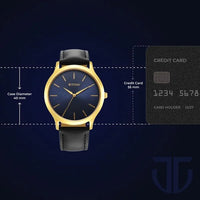 Titan Karishma Radiance Blue Dial Analog Leather Strap Analog Watch for Men