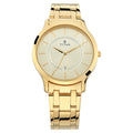 Titan Champagne Dial Gold Stainless Steel Strap Analog with Date Watch for Men