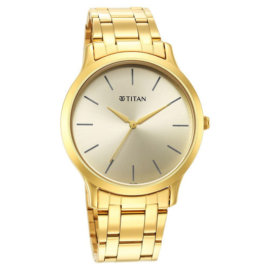 Karishma Radiance Champagne Dial Analog Watch for Men