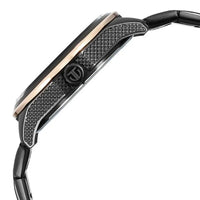 Titan Regalia Opulent Quartz Analog with Date Black Dial Black Stainless Steel Strap Watch for Men