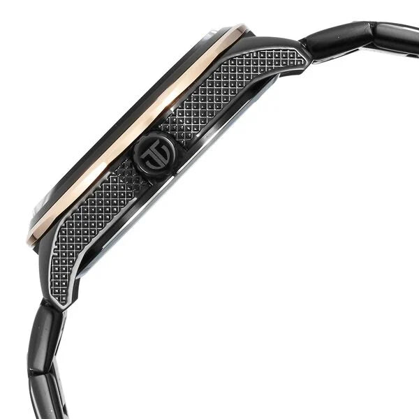 Titan Regalia Opulent Quartz Analog with Date Black Dial Black Stainless Steel Strap Watch for Men