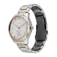 Titan Silver Dial Two Toned Stainless Steel Strap Analog Watch For Men