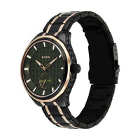 Titan Green Dial Two Toned Stainless Steel Strap Analog Watch For Men