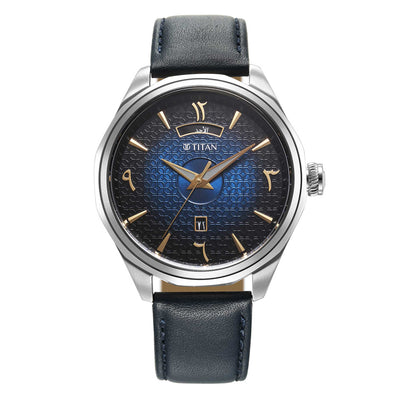 Titan Gents Brass Blue Strap watch (1829SL02)