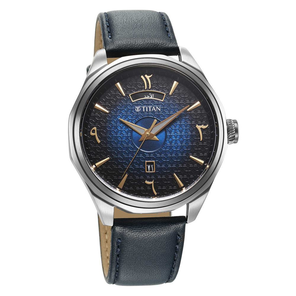 Titan Gents Brass Blue Strap watch (1829SL02)