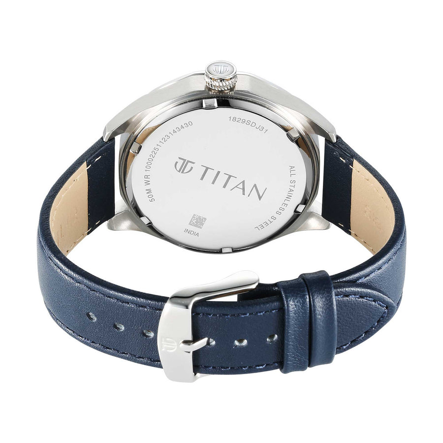 Titan Gents Brass Blue Strap watch (1829SL02)