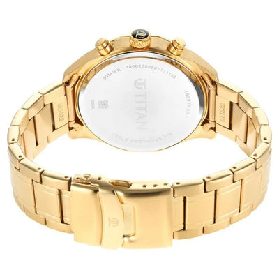 Titan Regalia Opulent Silver Dial Quartz Multifunction Stainless Steel Strap watch for Men