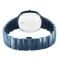 Titan Edge Squircle Quartz in Atlantic Blue with Glossy Ceramic Unisex Watch