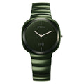 Titan Edge Green Squircle Dial Ceramic Strap Analog Watch for Unisex