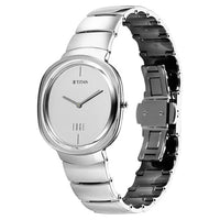 Titan Edge Squircle Silver Dial Titanium Strap Analog Watch for Men