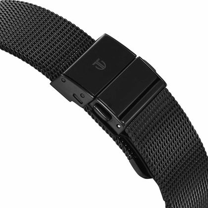 Titan Edge Murals Quartz Analog Grey Dial Stainless Steel Strap Watch For Men