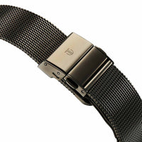 Titan Edge Murals Quartz Analog Pink Dial Grey Stainless Steel Strap Watch For Men