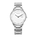 Edge Metal Silver Dial Stainless Steel Strap Watch for Men