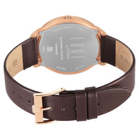 Titan Edge Black Dial Brown Leather Strap Analog Watch for Men