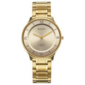 Titan Champagne Dial Gold Stainless Steel Strap Analog Watch for Men