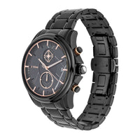 Titan Brown Dial Stainless Steel Strap Chronograph Quartz Watch for Men