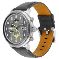 Titan Octane Aerobatics Anthracite Dial Chronograph Leather Strap Watch for Men