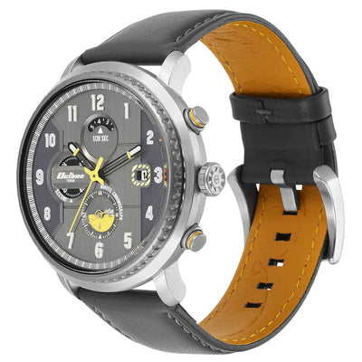 Titan Octane Aerobatics Anthracite Dial Chronograph Leather Strap Watch for Men