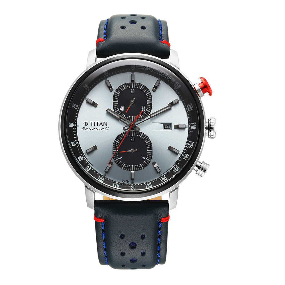 Titan Men Stainless Steel Round Shape Watches(1857KL02)