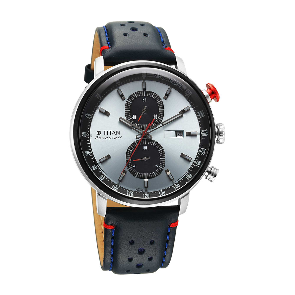 Titan Men Stainless Steel Round Shape Watches(1857KL02)