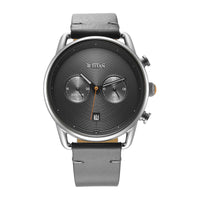 Titan Grey Dial Leather Strap Analog Quartz Watch for Men