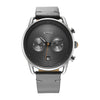 Titan Grey Dial Leather Strap Analog Quartz Watch for Men