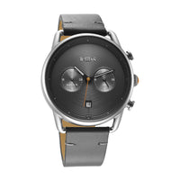 Titan Grey Dial Leather Strap Analog Quartz Watch for Men