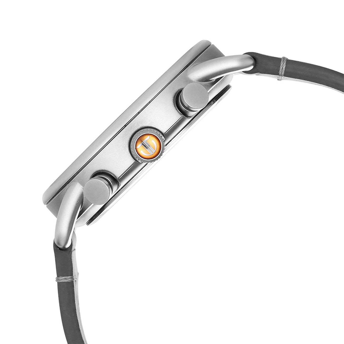 Titan Grey Dial Leather Strap Analog Quartz Watch for Men