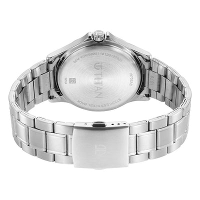 Titan Quartz Analog with Day and Date Rose Gold Dial Watch for Men