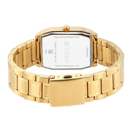 Titan Regalia Opulent White Dial Watch for Men