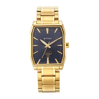 Titan Regalia Analog with Day and Date Opulent Blue Dial Watch for Men
