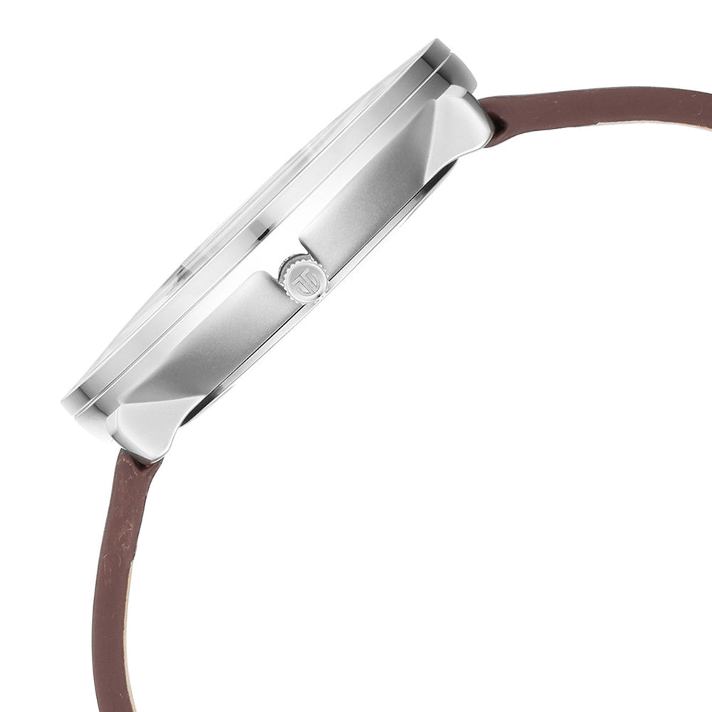 Titan Green Dial Brown Leather Strap Multifunction Watch for Men