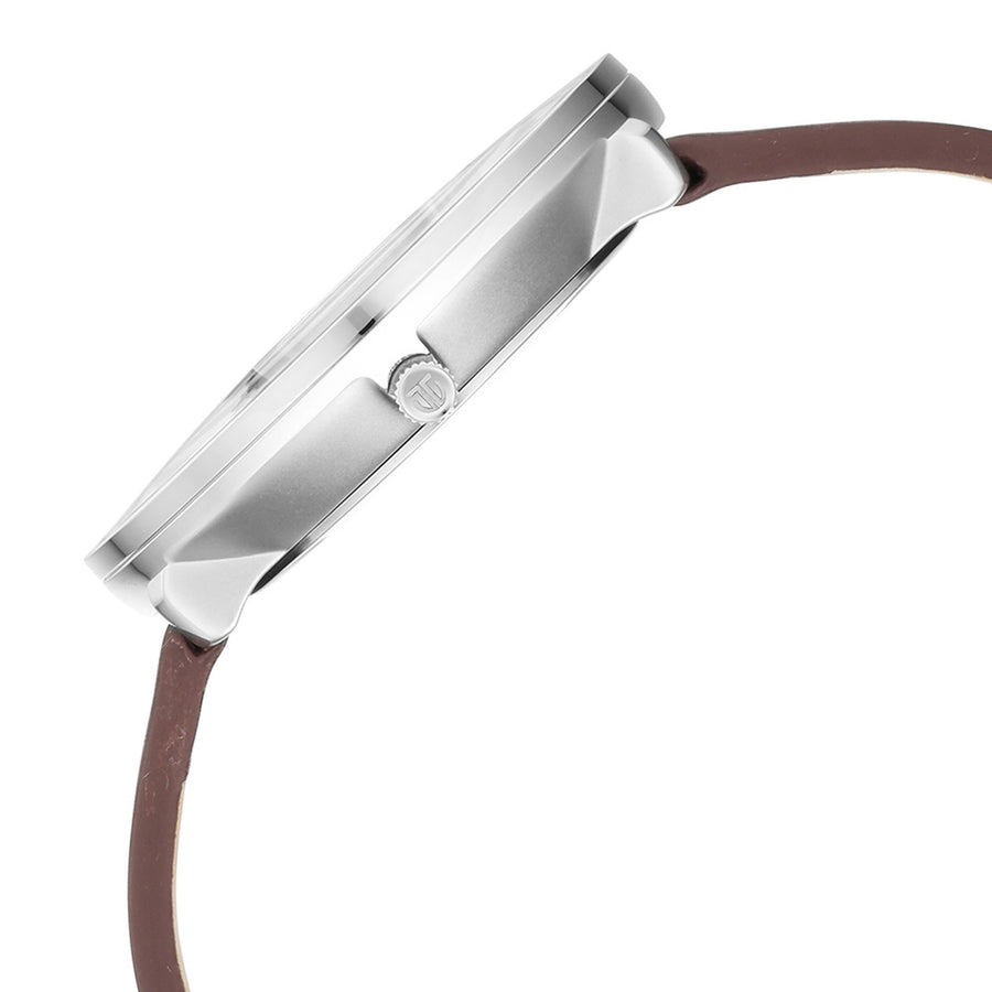 Titan Green Dial Brown Leather Strap Multifunction Watch for Men
