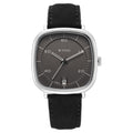 Titan Neo Curve Quartz Analog Anthracite Dial Black Leather Strap Watch for Men